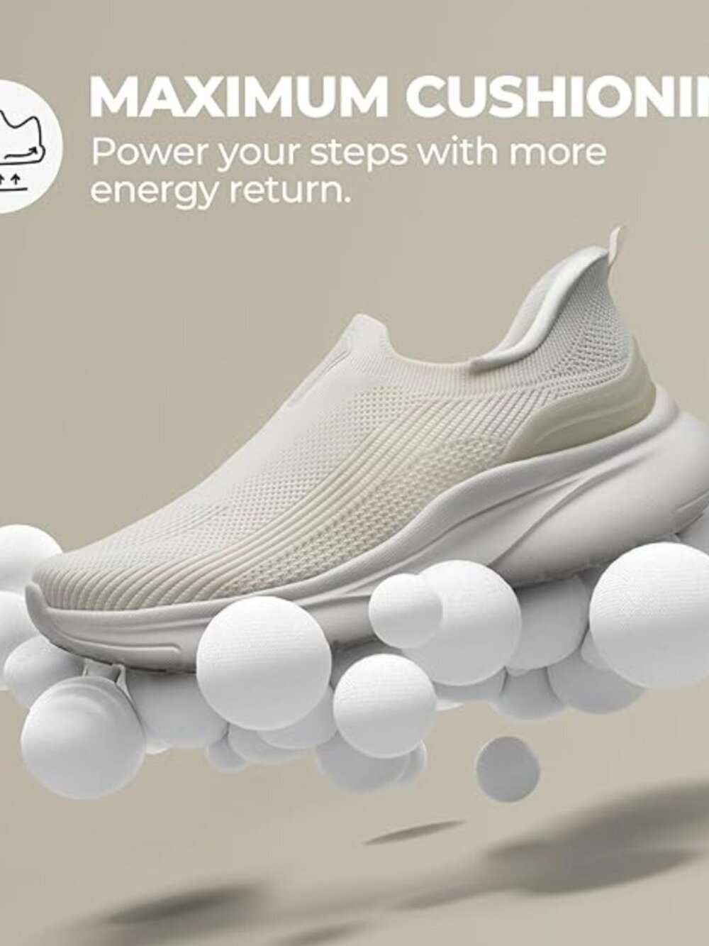 NORTIV 8 Women's Slip on Walking Shoes Hands Free Non-Slip Lightweight